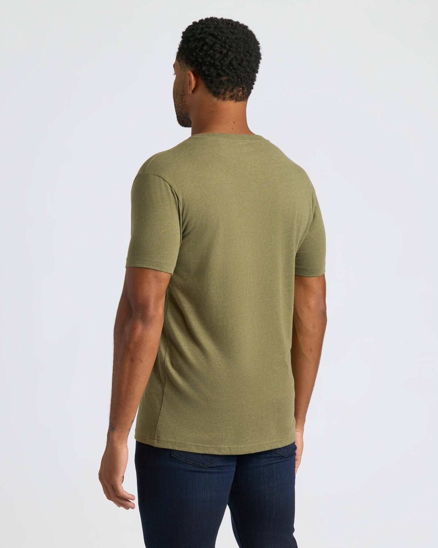 Cottry Heather Military Green Classic V-Neck - product image 4